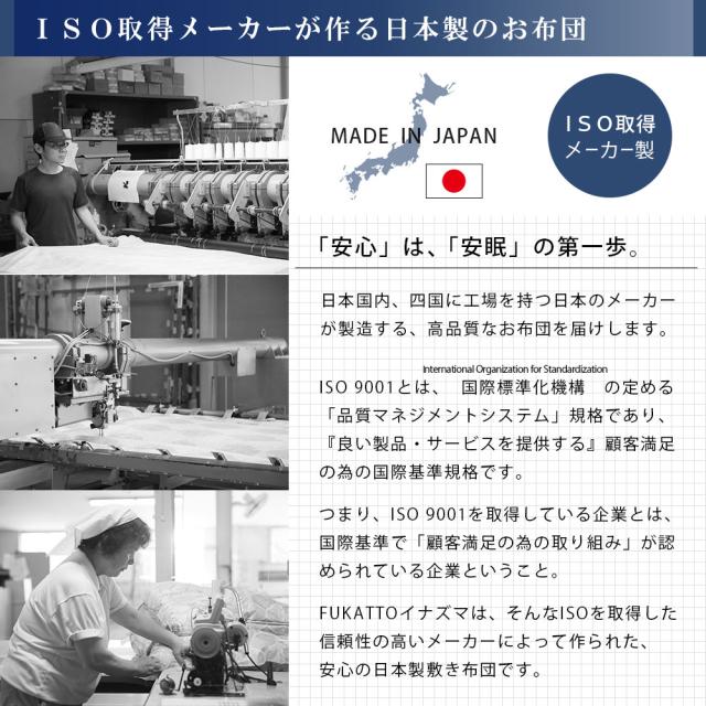 敷き布団 ダブル FUKATTO イナズマ改 四層敷き布団 凸凹ウレタン 固綿 抗菌防臭 防ダニ 吸汗発散 日本製 極厚 【haru】_13