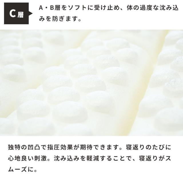 敷き布団 ロマンス小杉 ロマンスエコー ダブル 140×205×9cm 硬い布団のこだわりの逸品 国産 日本製 ニューロマンスエコー_6