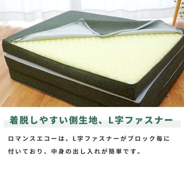 敷き布団 ロマンス小杉 ロマンスエコー シングル 95×205×9cm 硬い布団のこだわりの逸品 国産 日本製 ニューロマンスエコー_9