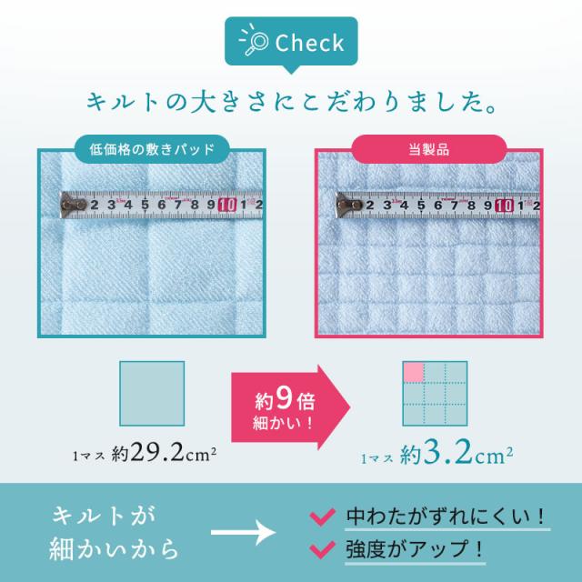 西川 敷きパッド ※２枚組※ ファミリーサイズ 200×205cm 綿100％ パイル タオル地 西川  夏 夏用 敷パッド  パッド パット  ベッドパッド_14