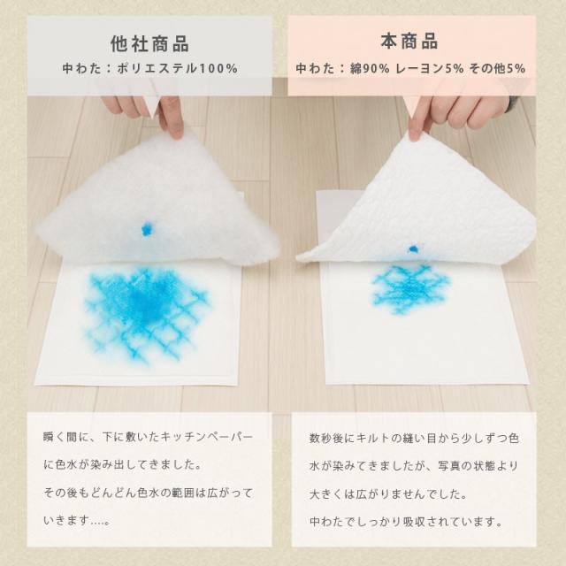 敷きパッド 東京西川 Pocott 綿100％生地 ファミリーサイズ 240×205cm 敷きパット 敷パッド 春 夏 綿100% 綿 シンプル パッド ベッドパッド_4