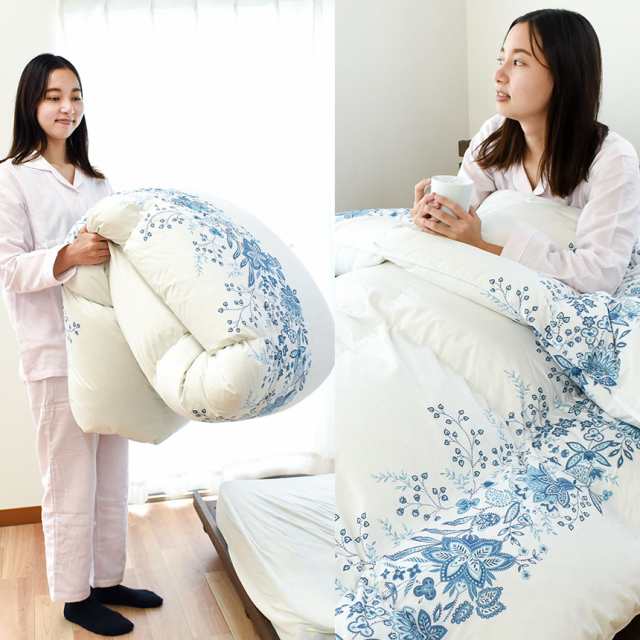 【専用】★新品★羽毛掛けふとん2点セット綿100%つめもの