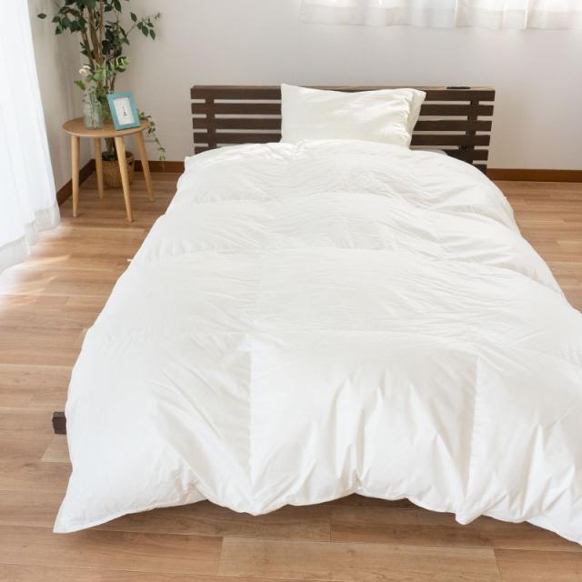 羽毛布団 防炎 ダブル 190×210cm ダブルロング ダウン70％ 日本製 防炎協会認定 防炎マーク付き 立体キルト ※受注後キャンセル不可※_12