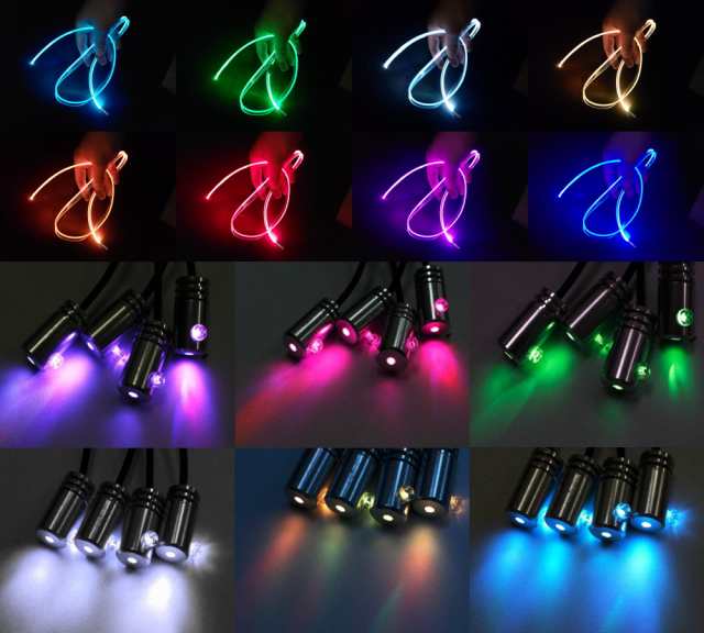 豪華な 倍 LED RGB アンビエントランプ カスミソウ 装飾 サウンドコントロール 全7色に切替 雰囲気ライト 点滅 防水 車内装飾用 送料無料  discoversvg.com