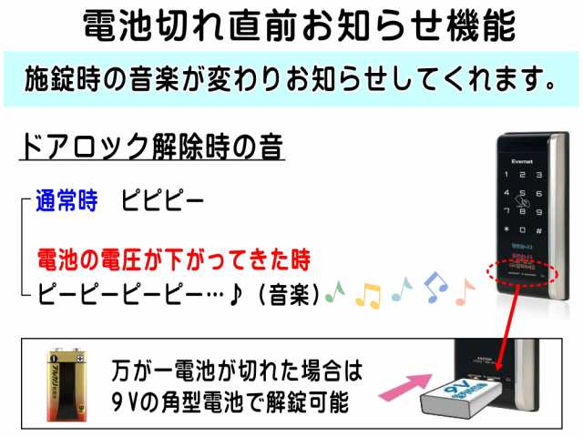 デジタルロック 引き戸用 電子錠 暗証番号 電子キー タッチパネル式ドアロック 簡単取付 オートロック 停電でも使える電池式 電子鍵 スライド扉 賃貸  マンション 金庫 防犯 介護グッズ 徘徊防止 玄関ドア 屋外屋内｜au PAY マーケット