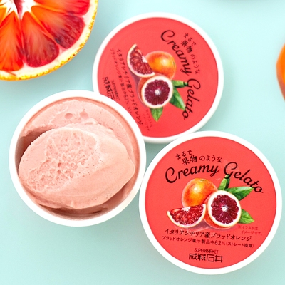 【送料込み】成城石井 まるで果物のようなクリーミージェラート ブラッドオレンジ 122ml×24個 | 沖縄・離島配送不可の通販は 6,864円