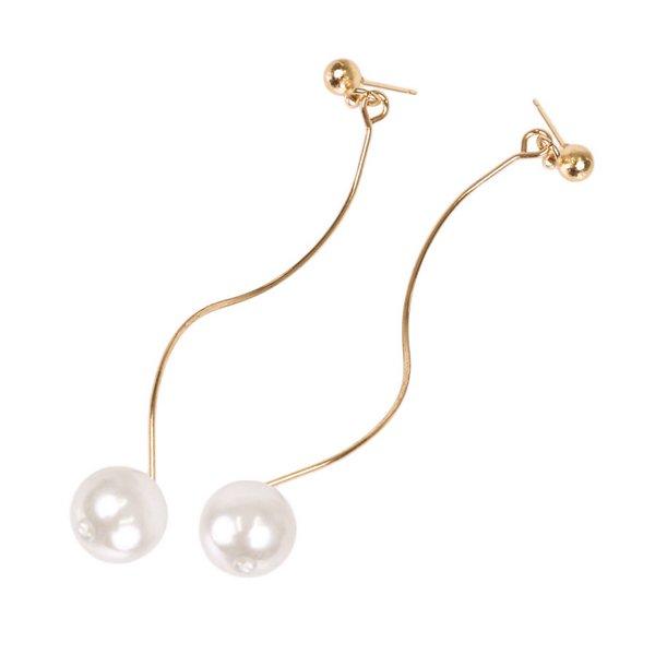 カーブラインパールピアス ピアス パール レディース 大ぶり カーブ ウェーブ シンプル ゴールド ロングピアス 上品 結婚式 パーティー の通販はau Pay マーケット ルピス Lupis