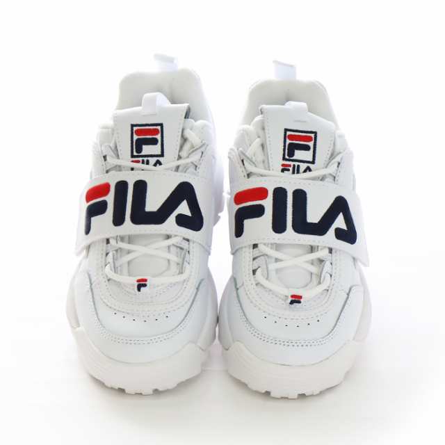 フィラ Fila スニーカー 厚底 レディース 白 ホワイト 定番 靴 シューズ 通勤 ローカット シンプル おしゃれ ディスラプター 2 アップリの通販はau Pay マーケット Lansh ランシュ