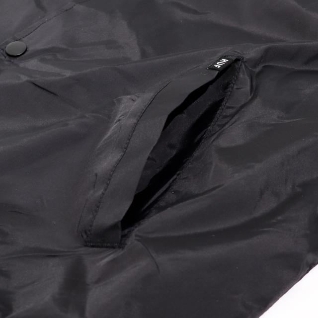 ハフ HUF コーチジャケット メンズ 黒 ブラック JK00390 JK00420 ロゴ アウター ジャケット 秋 春 ウインドブレーカー ナイロン ジャンパー バイク アメカジ_2