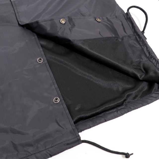 ハフ HUF コーチジャケット メンズ 黒 ブラック JK00390 JK00420 ロゴ アウター ジャケット 秋 春 ウインドブレーカー ナイロン ジャンパー バイク アメカジ_5