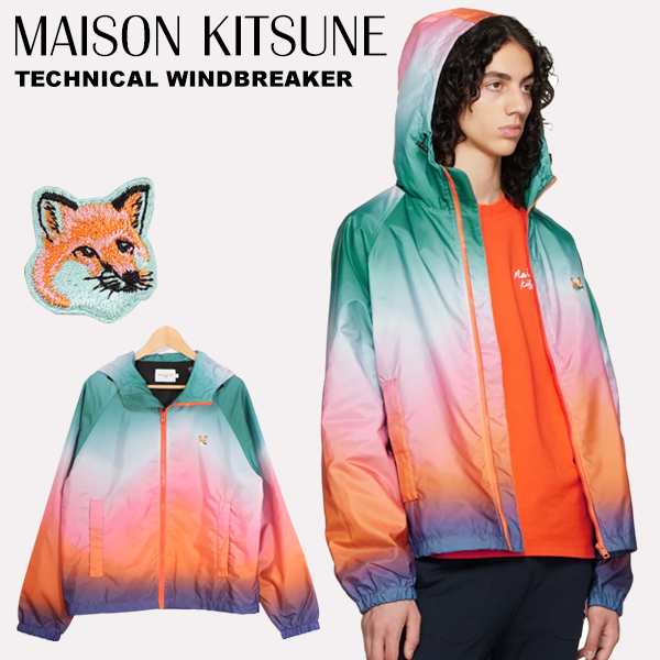 メゾンキツネ ウィンドブレーカー アウター MAISON KITSUNE FOX キツネ ワンポイント メンズ レディース ユニセックス 男女兼用 ナイロン