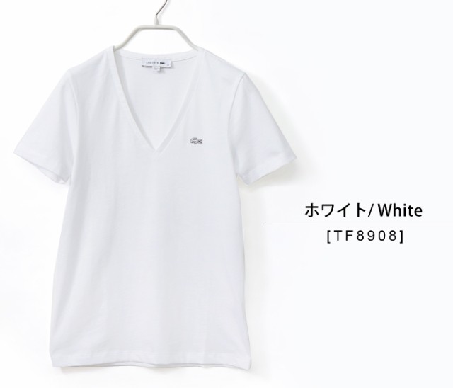 ラコステ レディース 半袖 コットン ジャージー Ｔシャツ LACOSTE シンプル ベーシック カジュアル｜au PAY マーケット