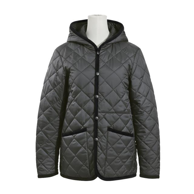 本物 セール ラベンハム LAVENHAM キルティングジャケット 36 茶系 