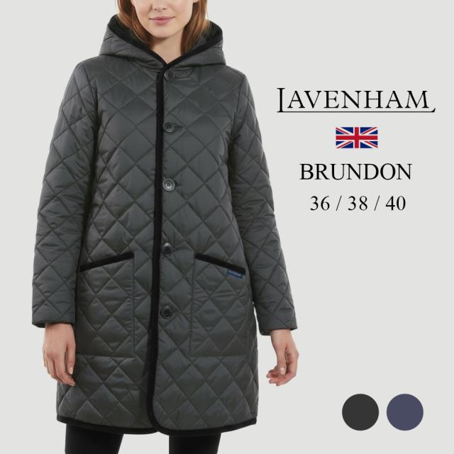 ラベンハム LAVENHAM ブランドン レディース キルティングコート SLJ9106 BRUNDON フード付き