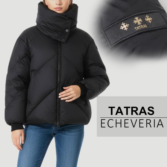 タトラス レディース ダウンジャケット TATRAS エチェヴェリア ECHEVERIA マフラー付き ショート丈 女性用 アウター スタンドカラー 防寒