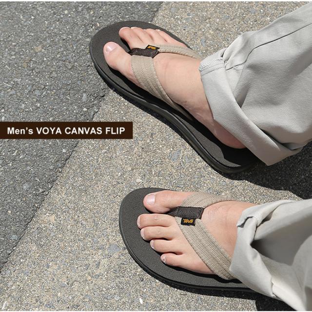 ★送料無料★テバ VOYA CANVAS FLIP STVM2312670-DRI DRIZZLE Men's Voya Canvas Flip Sandal | Teva®