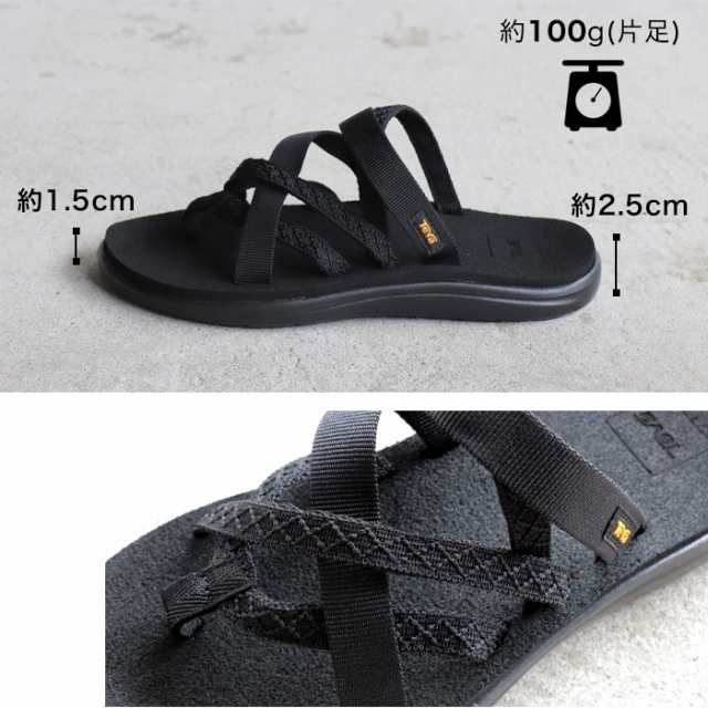 Teva テバ レディース サンダル ボヤ ジレッサ スポサン スポーツサンダル 軽量 アウトドア VOYA ZILLESA 黒 白 1117032  ウィメンズ ビー｜au PAY マーケット