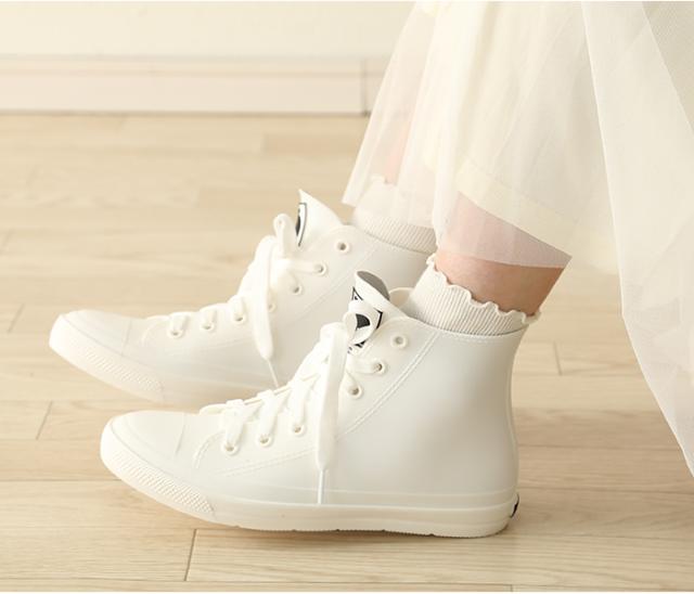 モズ レインブーツ レディース ミドル レインシューズ インソール 取り外し可 軽量 オールラバー 一体成型 完全防水 やわらか素材 ブラッ : [モズ] レインブーツ レディース ミドル レインシューズ インソール 取り外し可 軽量 オールラバー 一体成型 完全防水  やわらか素材  ブラック⁄S  : ファッション