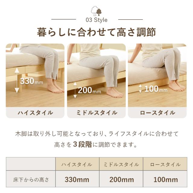 シングルベッド すのこ ベッド ベッドフレーム すのこベッド シングル ベット 木製 脚付き シングルベット 一人暮らし