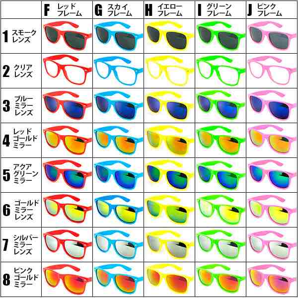全80色 サングラス ウェリントン型 ミラー 伊達メガネ 激安 U56 ウェイファーラー UVカットの通販はau PAY マーケット - アカウントエス