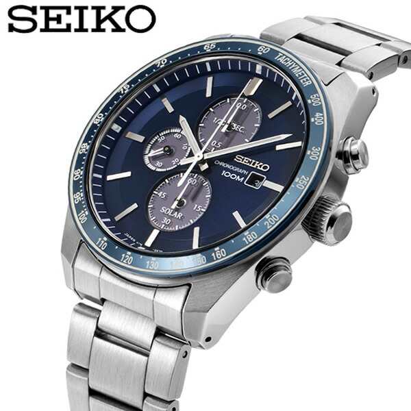 SEIKO セイコー 腕時計 メンズ クロノグラフ ブラック ソーラー充電 日本製 ジャパンモデル ssc727j1の通販は