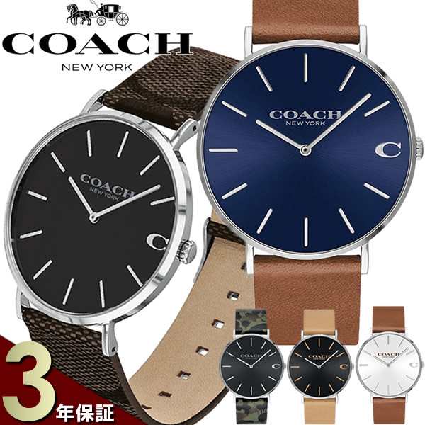 Coach コーチ 腕時計 メンズ 革ベルト レザー ウォッチ ブランド 時計 人気 Charles チャールズの通販はau Pay マーケット Cameron