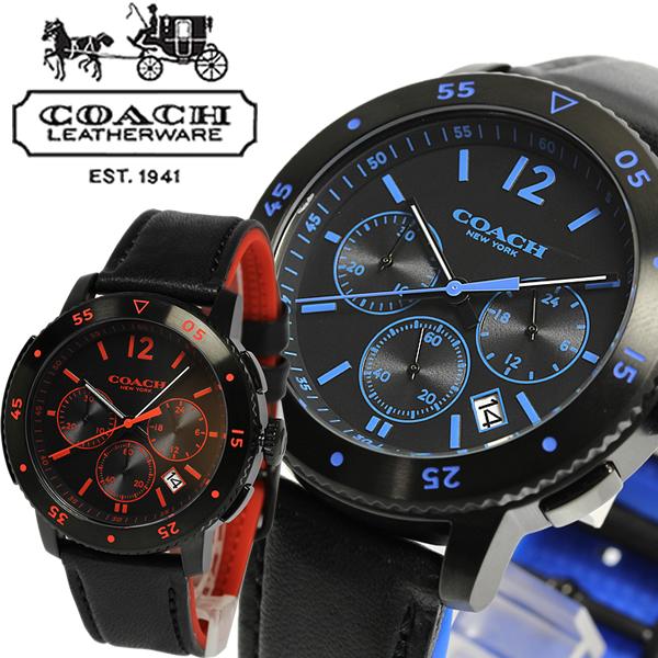 コーチ 腕時計 Coach ブリーカークロノグラフ メンズ レッド ブルーの通販はau Pay マーケット Cameron