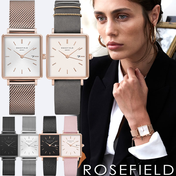 Rose Field ローズフィールド The Boxy 腕時計 ウォッチ レディース 女性用 革ベルト メッシュベルト スクエアの通販はau Pay マーケット Cameron