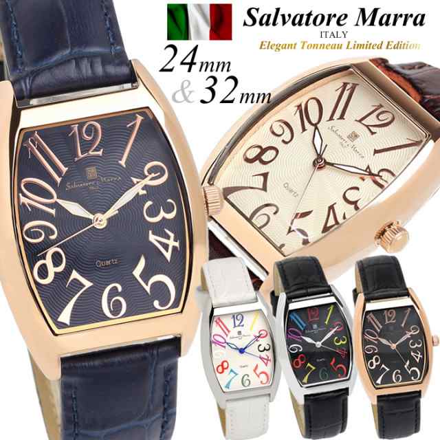 Salvatore Marra サルバトーレマーラ 腕時計 メンズ レディース 革ベルト トノー型 限定モデル 流行｜au PAY マーケット