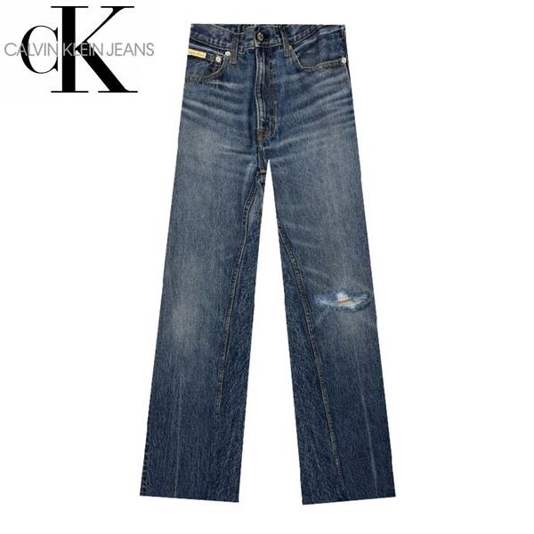 送料無料 カルバンクラインジーンズ デニムパンツ 47B907G 421 RUNAWAY BLUE DE 90s ストレートランウェイデニムパンツ CALVIN KLEIN JEANS