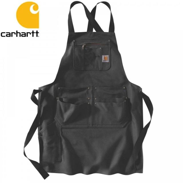 送料無料 カーハート ダック エプロン 106667 001 BLACK FIRM DUCK