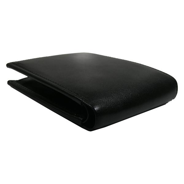 送料無料 財布 栃木レザー メンズ 二つ折り 折財布 小銭付