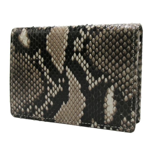 送料無料 錦ヘビ 無双 名刺入れ 錦蛇革使用 日本製 メンズ レディース 縁起物 パイソン ニシキヘビ