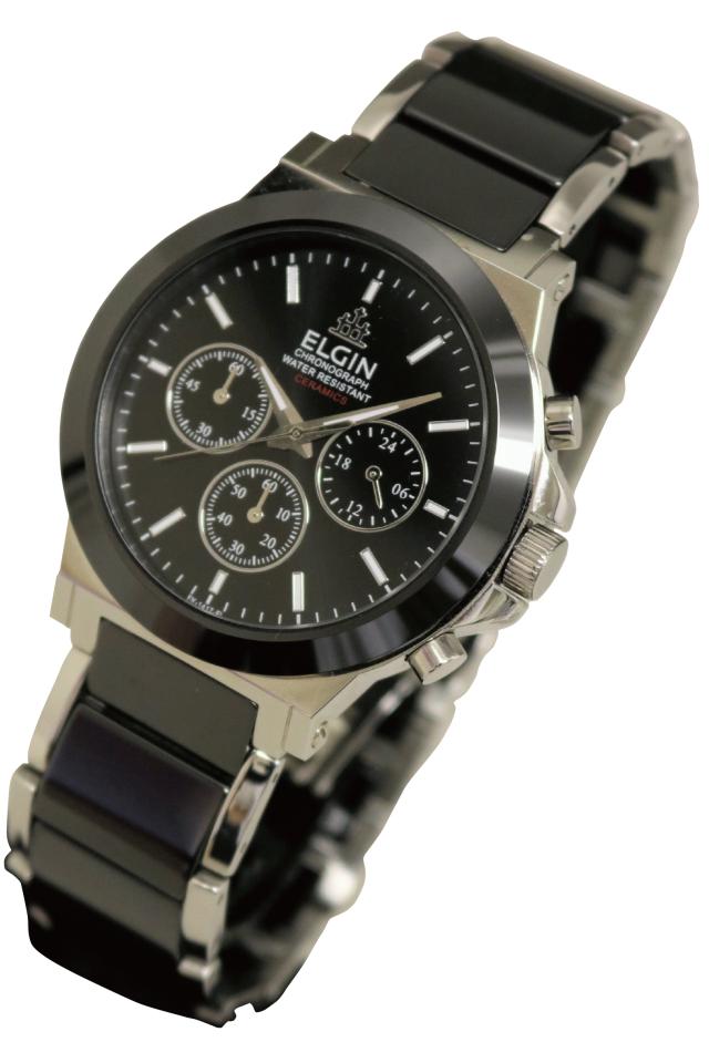 送料無料 Elgin エルジン セラミック クロノグラフ 腕時計 Fk1417c Bの通販はau Pay マーケット びっくり House