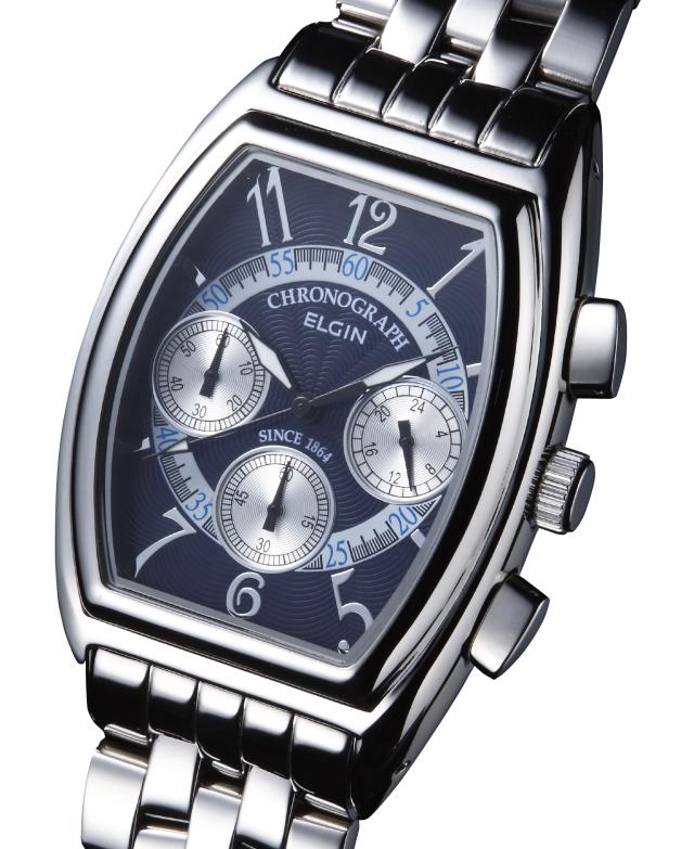 送料無料 特価 エルジン ELGIN 腕時計 FK1403S-BL クオーツ メンズ クロノの通販は