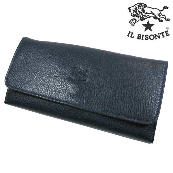 送料無料 イルビゾンテ 長財布 SCW009 BL137 ロングウォレット  小銭入れ付き レザー 本革 IL BISONTEの通販は