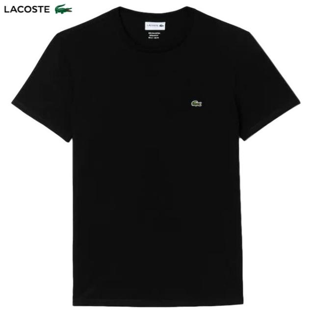 送料無料 ラコステ Tシャツ TH6709 031 BLACK 半袖 無地 メンズ 定番 LACOSTE