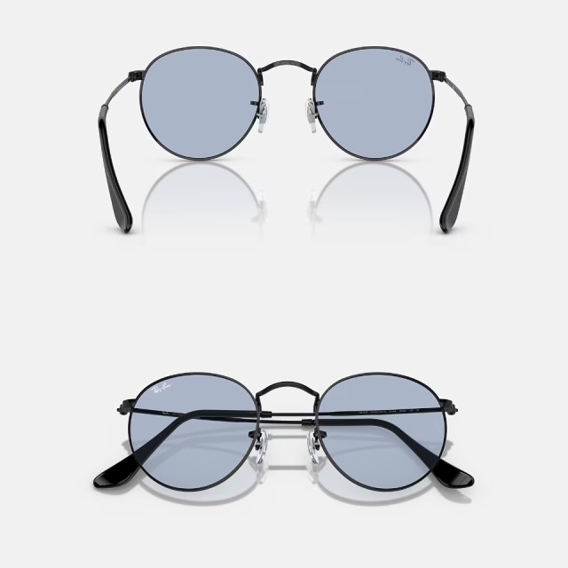 木村拓哉さんRayBanラウンドメタル RB3447 002/64 ブルーグレー