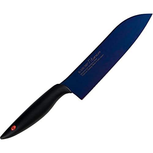 送料無料 スミカマ (SUMIKAMA) 霞(KASUMI) チタニウム 三徳包丁 18cm ミッドナイトブルー 22018/VI