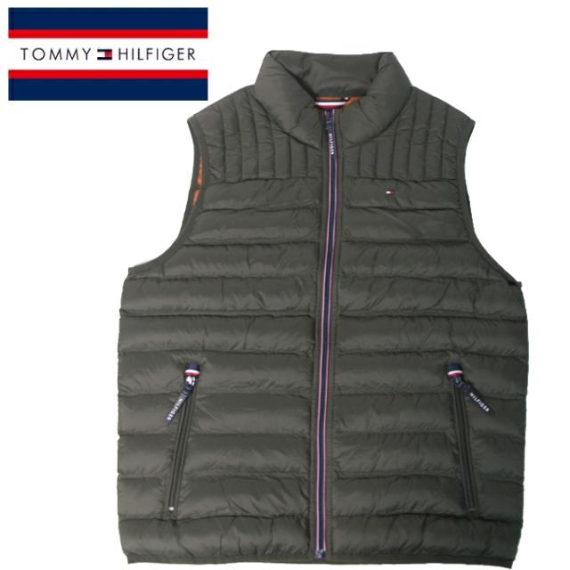 送料無料 トミーヒルフィガー 中綿ベスト 159AN478 OLIVE アウター 中綿 ジッパー メンズ  