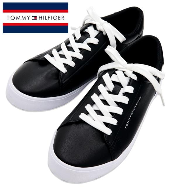 送料無料 トミーヒルフィガー スニーカー tmRIBBY2 BLK02 メンズ ローカット カジュアル シューズ 靴  