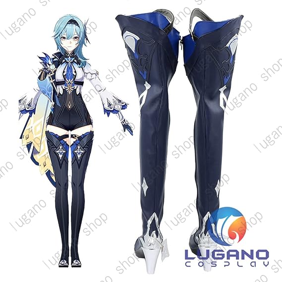 原神 げんしん エウルア 風    コスプレ専用靴 　ブーツ 　コスプレ靴_3