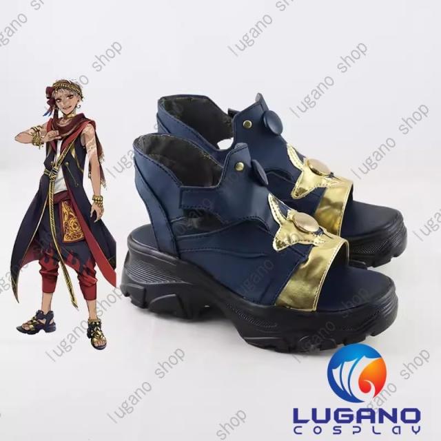 ディズニーツイステッドワンダーランド カリム.アルアジーム　風    コスプレ専用靴 　ブーツ 　コスプレ靴_2