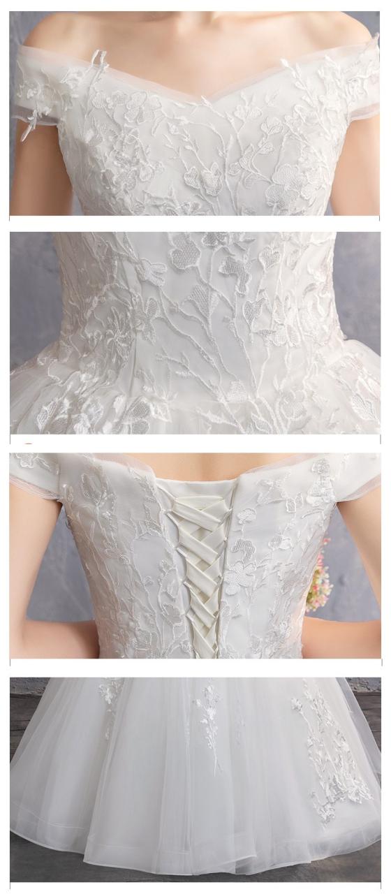 WD003-1 ウェディングドレス マキシ丈 プリンセス 結婚式.演奏会