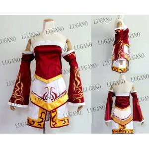 DK1673  League of Legends（リーグ・オブ・レジェンズ）アーリ　 LOL Ahri the 9 Tails Fox コスプレ衣装+ウィッグ+靴　フルセット_1