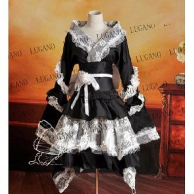 DK1430 ロリータスプリンセスドレス 　ゴスロリィタ　ゴスロリ  コスプレ衣装　　完全オーダメイドも対応可能