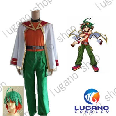 遊戯王 ARC-V 榊遊矢 さかきゆうや 風 コスプレ衣装+ウィッグ 遊戯王 ARC-V 榊遊矢 さかきゆうや 風 コスプレ衣装+ウィッグ