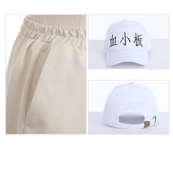 はたらく細胞 血小板 けっしょうばん 風 コスプレ衣装+ウィッグ+靴カバー 　コスプレ衣装  　完全オーダメイドも対応可能_7