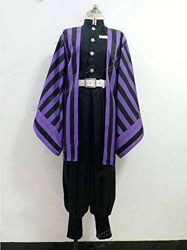 LUGANO　鬼滅の刃  きめつのやいば　 伊黒 小芭内(いぐろ おばない) 風 コスプレ衣装 ハロウィン　仮装 完全オーダー可能