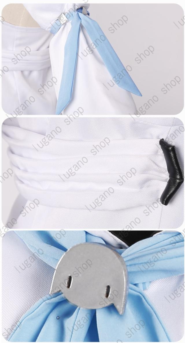 LUGANO 白上フブキ しらかみふぶき 風 コスプレ衣装 ハロウィン 仮装の